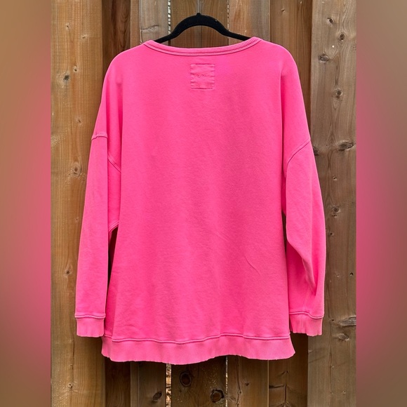 AERIE Oversized Upcycled Butterfly Tapestry Patch Sweatshirt - Size Large - Picture 5 of 7